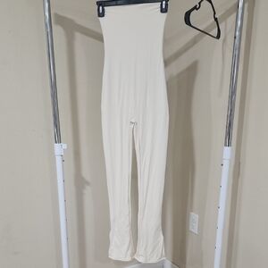 Oh Polly Cream High-Waisted Leggings